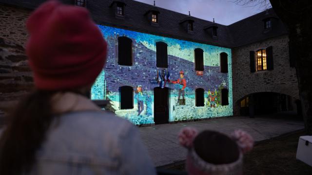 ©vincentfrasiak Famille Mapping Lumineux Village 07 Février 2022 Dsc07233