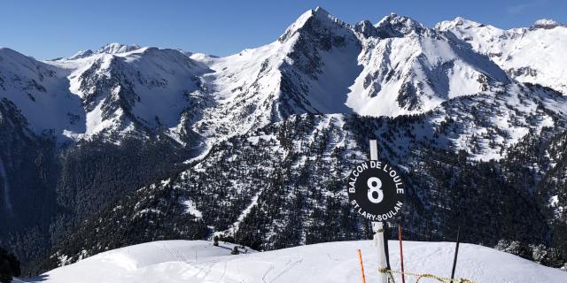 sur les pistes de ski, balcon De L'oule