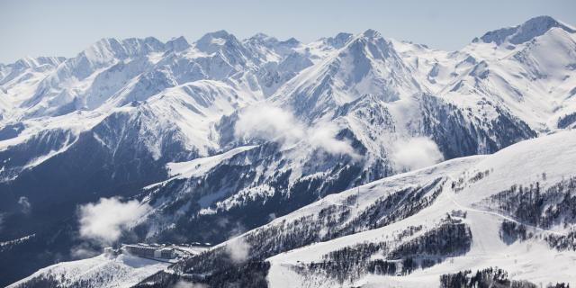 Panorama hiver Saint-Lary