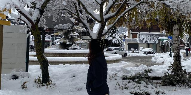 ©cperisse Village Winter Snow Under Trees Ot