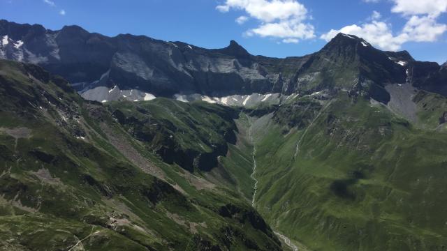 Vallée De La Géla Et Muraille De Barroude Depuis Le Col Du Port Vieux Laetitia